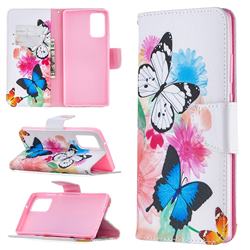 Vivid Flying Butterflies Leather Wallet Case for Samsung Galaxy Note 20