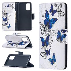 Flying Butterflies Leather Wallet Case for Samsung Galaxy Note 20