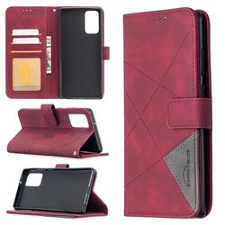 Binfen Color BF05 Prismatic Slim Wallet Flip Cover for Samsung Galaxy Note 20 - Red