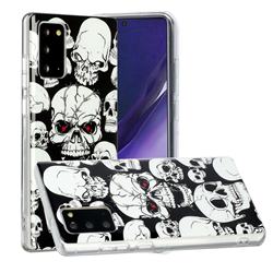 Red-eye Ghost Skull Noctilucent Soft TPU Back Cover for Samsung Galaxy Note 20