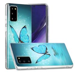 Butterfly Noctilucent Soft TPU Back Cover for Samsung Galaxy Note 20