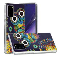 Tribe Owl Noctilucent Soft TPU Back Cover for Samsung Galaxy Note 20