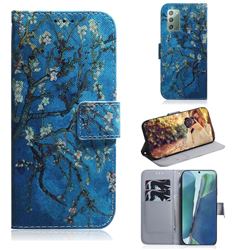 Apricot Tree PU Leather Wallet Case for Samsung Galaxy Note 20