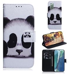 Sleeping Panda PU Leather Wallet Case for Samsung Galaxy Note 20