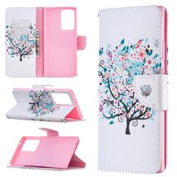 Colorful Tree Leather Wallet Case for Samsung Galaxy Note 20 Ultra
