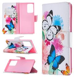 Vivid Flying Butterflies Leather Wallet Case for Samsung Galaxy Note 20 Ultra