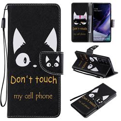 Cat Ears PU Leather Wallet Case for Samsung Galaxy Note 20 Ultra