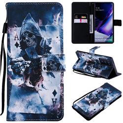 Skull Magician PU Leather Wallet Case for Samsung Galaxy Note 20 Ultra