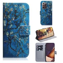 Apricot Tree PU Leather Wallet Case for Samsung Galaxy Note 20 Ultra