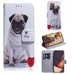 Pug Dog PU Leather Wallet Case for Samsung Galaxy Note 20 Ultra