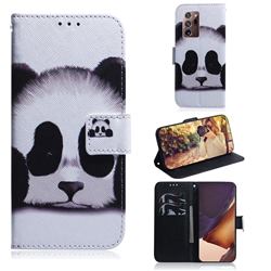 Sleeping Panda PU Leather Wallet Case for Samsung Galaxy Note 20 Ultra