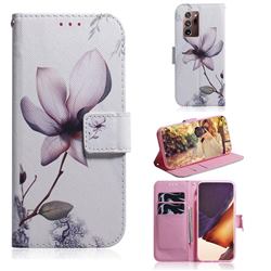 Magnolia Flower PU Leather Wallet Case for Samsung Galaxy Note 20 Ultra