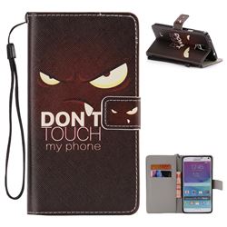 Angry Eyes PU Leather Wallet Case for Samsung Galaxy Note4