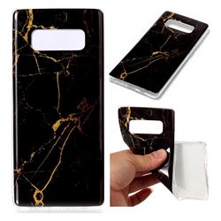Black Gold Soft TPU Marble Pattern Case for Samsung Galaxy Note 8