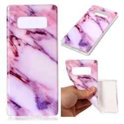 Purple Soft TPU Marble Pattern Case for Samsung Galaxy Note 8