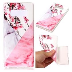 Pink Plum Soft TPU Marble Pattern Case for Samsung Galaxy Note 8