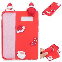 Red Santa Claus Christmas Xmax Soft 3D Silicone Case for Samsung Galaxy Note 8