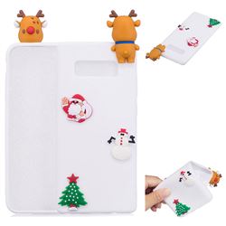 White Elk Christmas Xmax Soft 3D Silicone Case for Samsung Galaxy Note 8