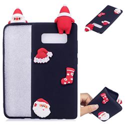 Black Santa Claus Christmas Xmax Soft 3D Silicone Case for Samsung Galaxy Note 8