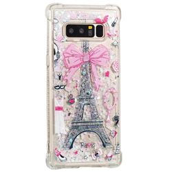 Mirror and Tower Dynamic Liquid Glitter Sand Quicksand Star TPU Case for Samsung Galaxy Note 8