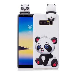 Panda Girl Soft 3D Climbing Doll Soft Case for Samsung Galaxy Note 8
