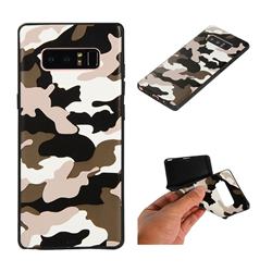 Camouflage Soft TPU Back Cover for Samsung Galaxy Note 8 - Black White