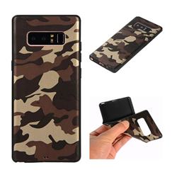Camouflage Soft TPU Back Cover for Samsung Galaxy Note 8 - Gold Coffee