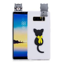 Little Black Cat Soft 3D Climbing Doll Soft Case for Samsung Galaxy Note 8