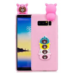 Expression Bear Soft 3D Climbing Doll Soft Case for Samsung Galaxy Note 8
