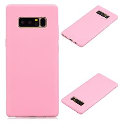 Candy Soft Silicone Protective Phone Case for Samsung Galaxy Note 8 - Dark Pink
