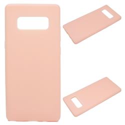 Candy Soft Silicone Protective Phone Case for Samsung Galaxy Note 8 - Light Pink