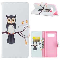 Owl on Tree Leather Wallet Case for Samsung Galaxy Note 8