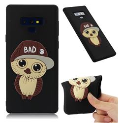 Bad Boy Owl Soft 3D Silicone Case for Samsung Galaxy Note9 - Black