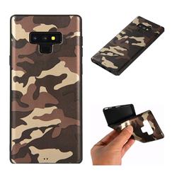 Camouflage Soft TPU Back Cover for Samsung Galaxy Note9 - Gold Coffee