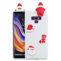 White Santa Claus Christmas Xmax Soft 3D Silicone Case for Samsung Galaxy Note9