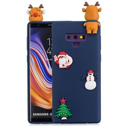 Navy Elk Christmas Xmax Soft 3D Silicone Case for Samsung Galaxy Note9