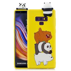 Striped Bear Soft 3D Climbing Doll Soft Case for Samsung Galaxy Note9