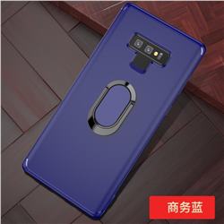 Anti-fall Invisible 360 Rotating Ring Grip Holder Kickstand Phone Cover for Samsung Galaxy Note9 - Blue