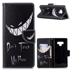 Crooked Grin Leather Wallet Case for Samsung Galaxy Note9