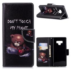 Chainsaw Bear Leather Wallet Case for Samsung Galaxy Note9