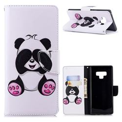 Lovely Panda Leather Wallet Case for Samsung Galaxy Note9