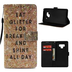 Shine All Day 3D Painted Leather Wallet Case for Samsung Galaxy Note9