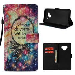 Do Have Dreams 3D Painted Leather Wallet Case for Samsung Galaxy Note9