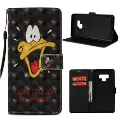Saliva Duck 3D Painted Leather Wallet Case for Samsung Galaxy Note9