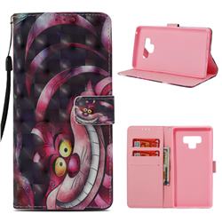 Monster 3D Painted Leather Wallet Case for Samsung Galaxy Note9