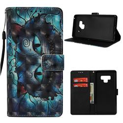 Cat Bobcats 3D Painted Leather Wallet Case for Samsung Galaxy Note9