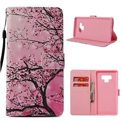 Cherry Tree 3D Painted Leather Wallet Case for Samsung Galaxy Note9