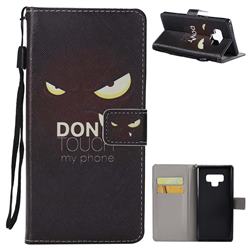 Angry Eyes PU Leather Wallet Case for Samsung Galaxy Note9