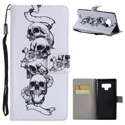 Skull Head PU Leather Wallet Case for Samsung Galaxy Note9