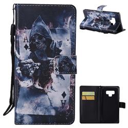Skull Magician PU Leather Wallet Case for Samsung Galaxy Note9